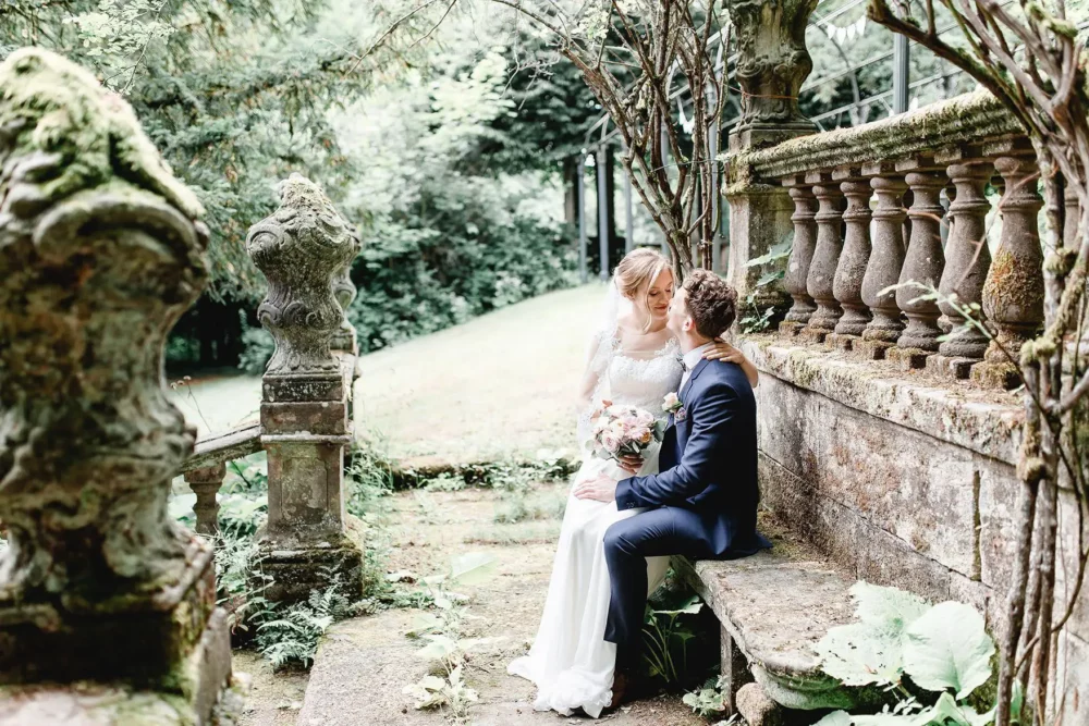Hochzeitsfotograf bei Coburg in Hochzeitslocation Schloss Hohenstein
