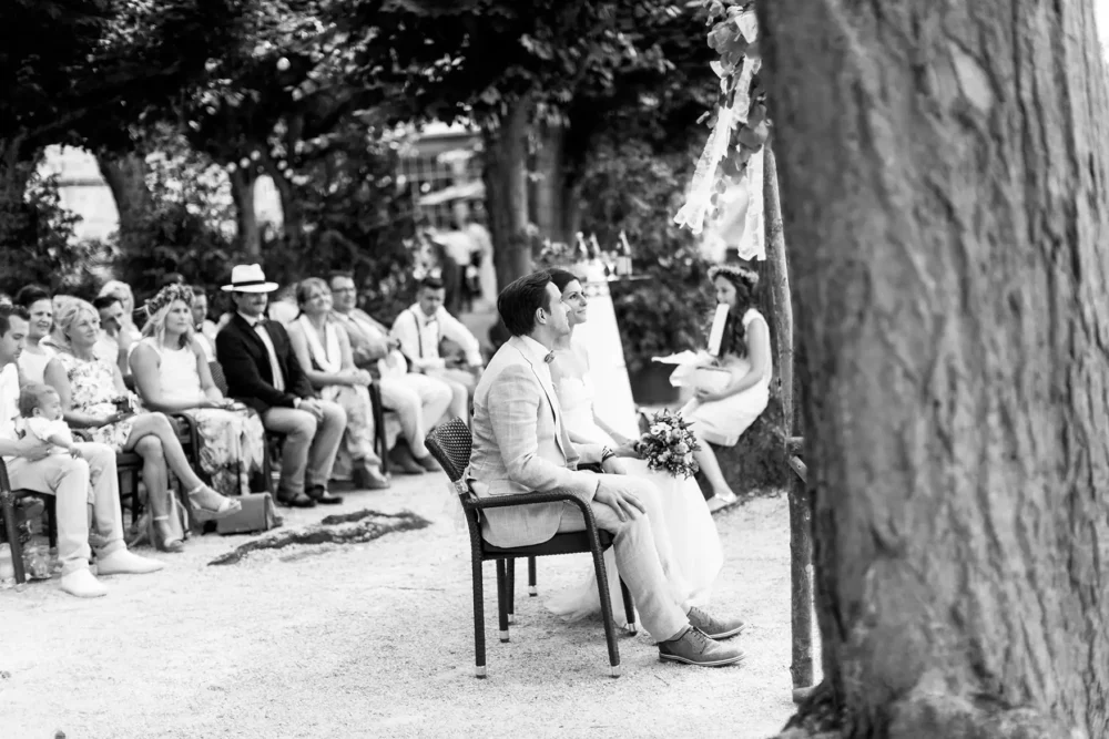 freie Trauung mit Hochzeitsfotograf in Bamberg in Hochzeitslocation Ristorante da Francesco